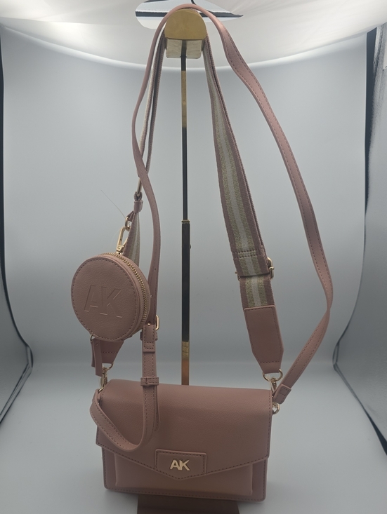 Anne Klein Handbags - Anne Klein Blush Pink & Gold Small Crossbody Bag W/ Coin Pouch/2 Straps (NWOT)💖